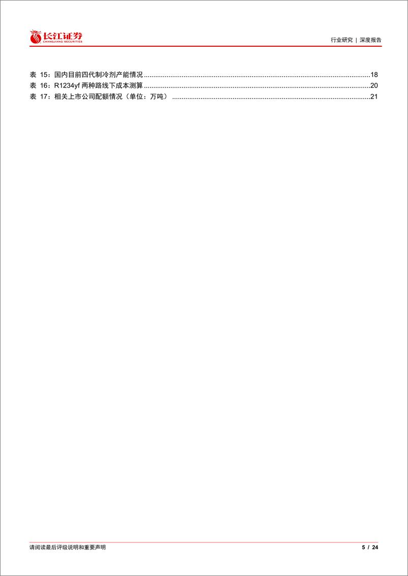 《基础化工行业：四代制冷剂，应用、专利与成本几何？-240522-长江证券-24页》 - 第5页预览图