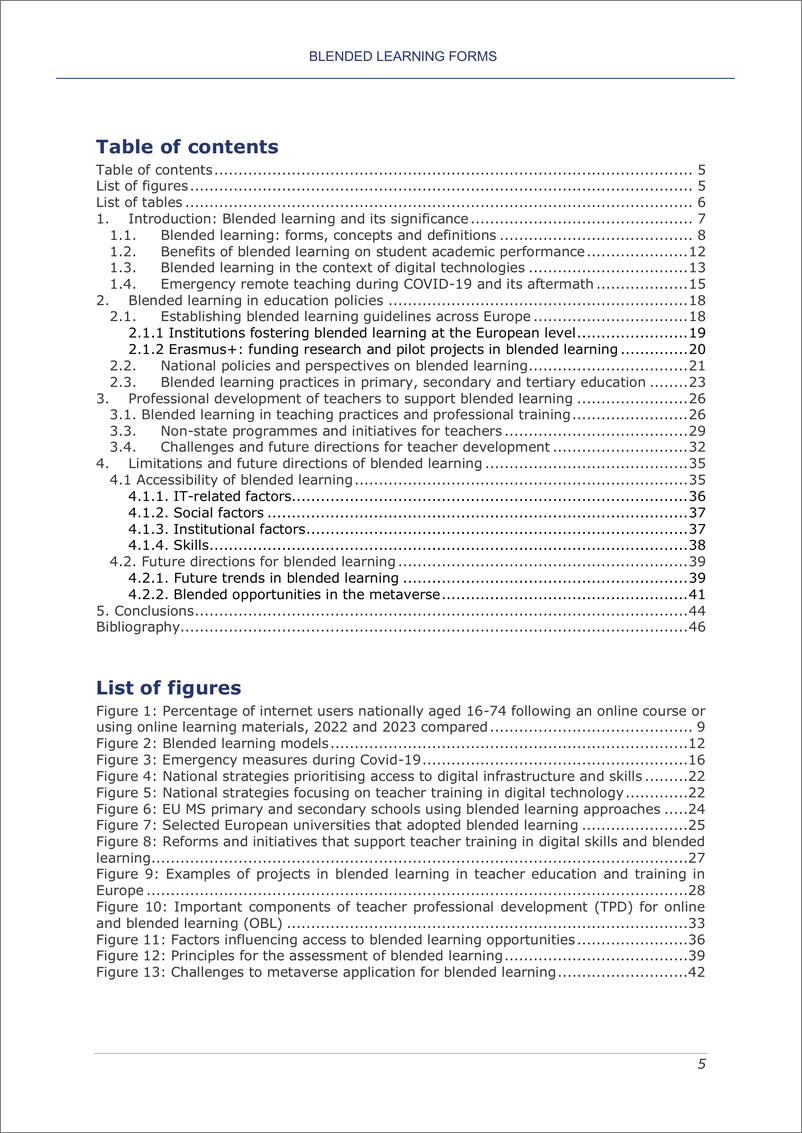 《欧洲教育经济学专家网：2024混合学习环境中的数字化转型报告（英文版）-63页》 - 第5页预览图