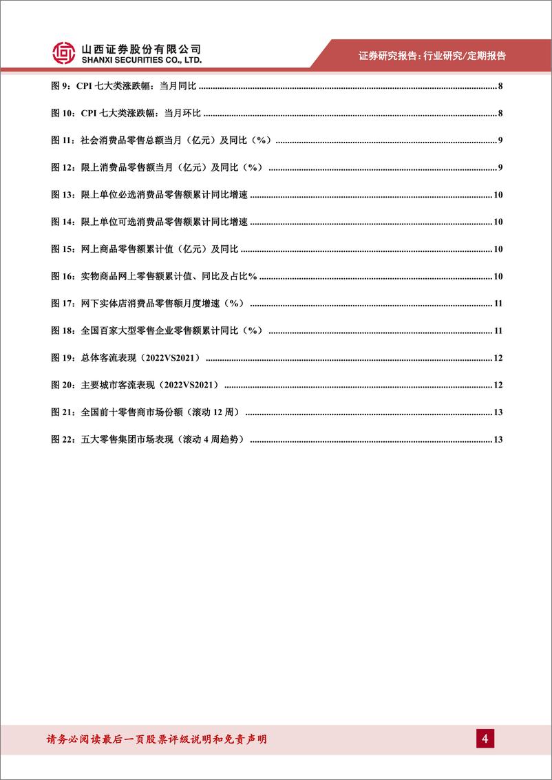 《零售行业月度投资策略：疫情影响可选消费承压，关注业绩稳健优质企业》 - 第4页预览图