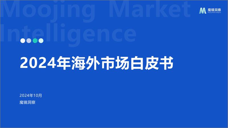 《2024年海外市场白皮书-116页》 - 第1页预览图