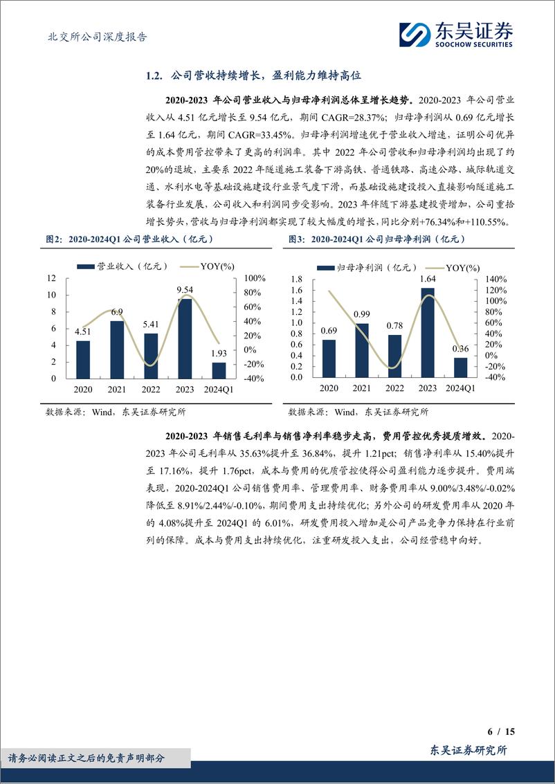 《五新隧装(835174)隧道装备龙头，国家级专新特精“小巨人”-240722-东吴证券-15页》 - 第6页预览图