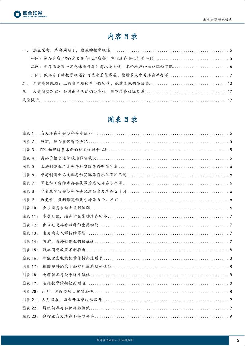 《见微知著系列之五十八：库存周期下，蕴藏的投资机遇-20230730-国金证券-20页》 - 第3页预览图