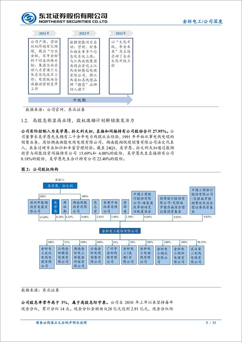 《金杯电工(002533)扁电磁线优质企业，有望充分受益电网高景气-240709-东北证券-31页》 - 第5页预览图