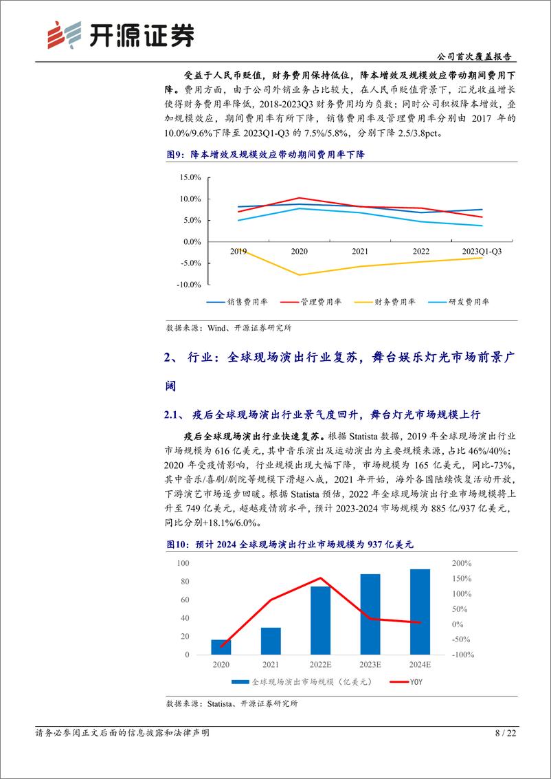 《开源证券-浩洋股份-300833-全球舞台灯光龙头，产能释放技术赋能迎成长空间》 - 第8页预览图