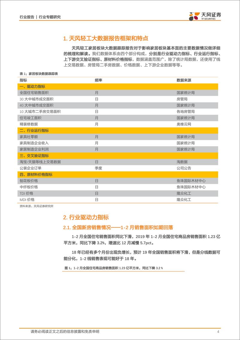 《轻工制造行业家居数据报告201903期：一线和三线城市新房成交增长，精装修增速放缓-20190315-天风证券-14页》 - 第5页预览图