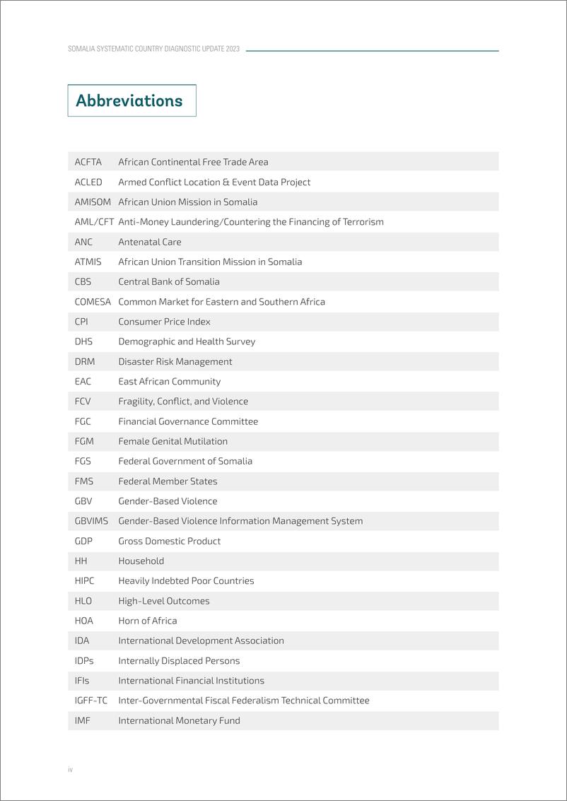 《世界银行-索马里系统性国家诊断更新，2023年6月：加快建立包容性的复原力和就业机构（英）-2024-68页》 - 第4页预览图