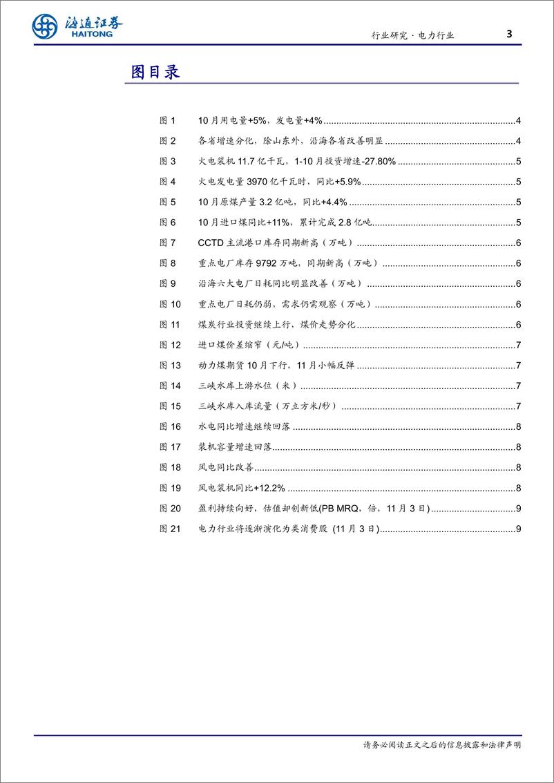 《电力行业月报：清洁能源放缓，火电仍好，行业低估严重-20191124-海通证券-10页》 - 第4页预览图