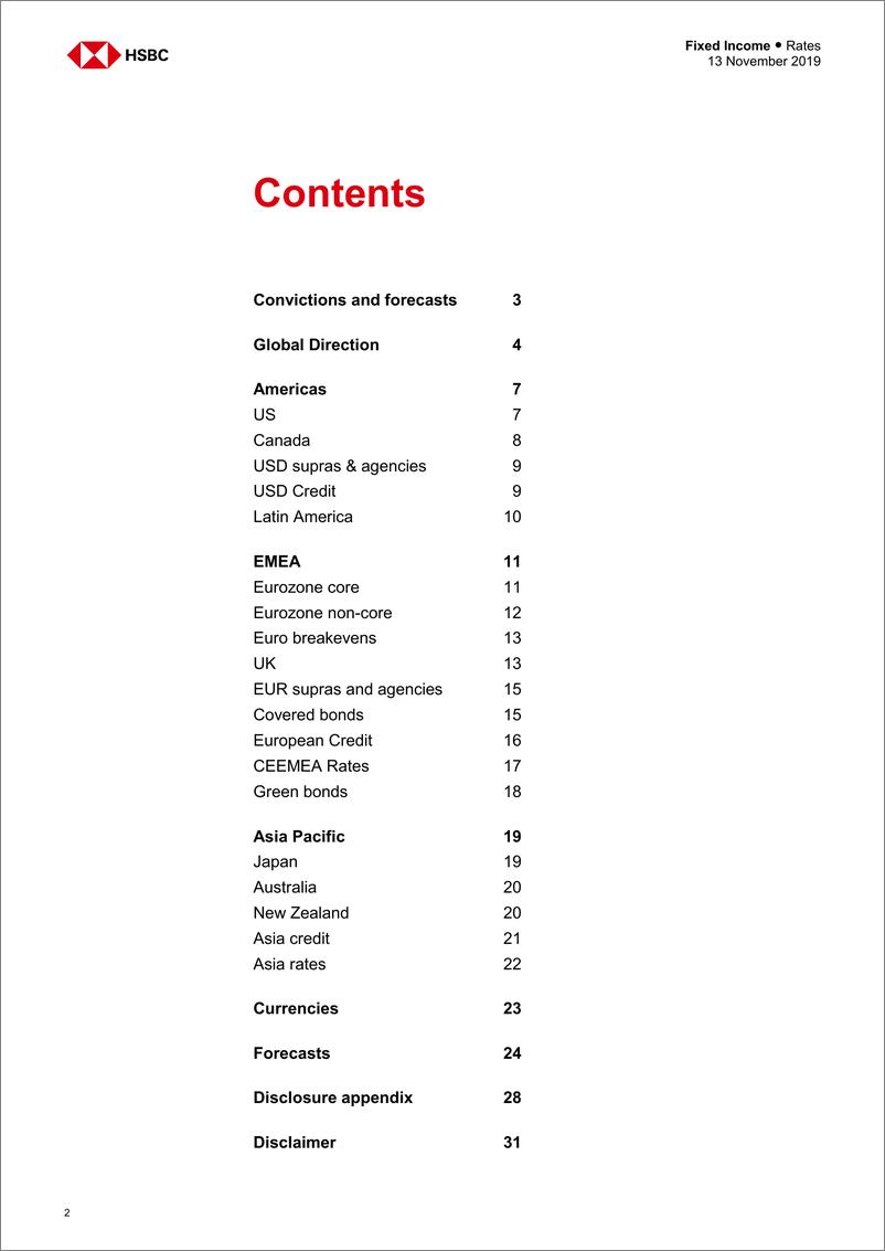 《汇丰银行-全球-投资策略-全球固定收益资产组合策略-2019.11.13-32页》 - 第3页预览图