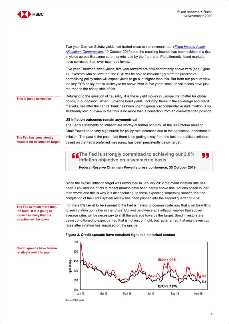 《汇丰银行-全球-投资策略-全球固定收益资产组合策略-2019.11.13-32页》 - 第6页预览图