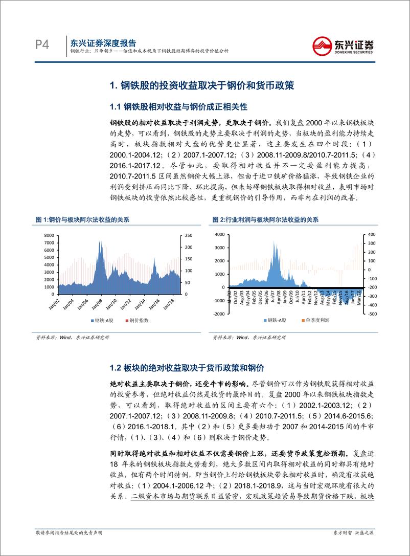 《钢铁行业深度报告：只争朝夕，估值和成本视角下钢铁股短期博弈的投资价值分析-20190219-东兴证券-29页》 - 第5页预览图