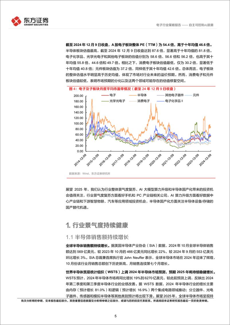 《电子行业2025年度投资策略：自主可控和AI浪潮-241222-东方证券-22页》 - 第5页预览图