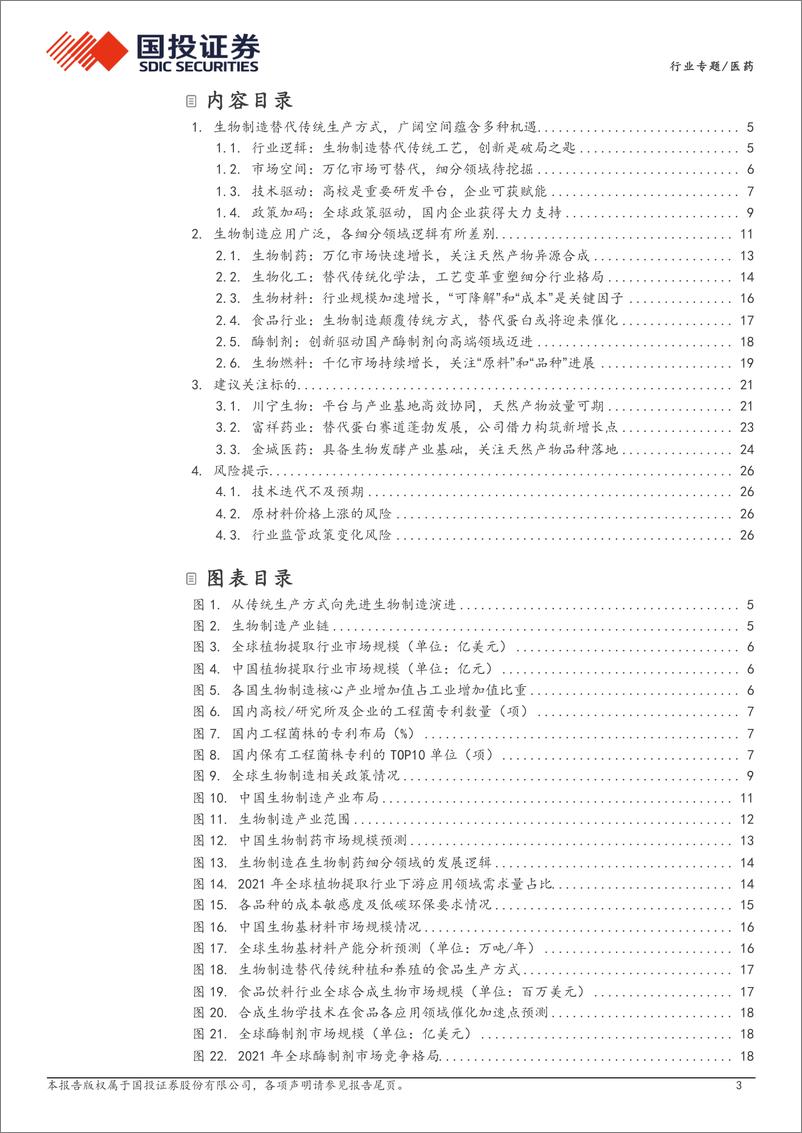 《合成生物学行业专题系列三：生物制造继往开来，细分领域皆有可为-240413-国投证券-28页》 - 第3页预览图