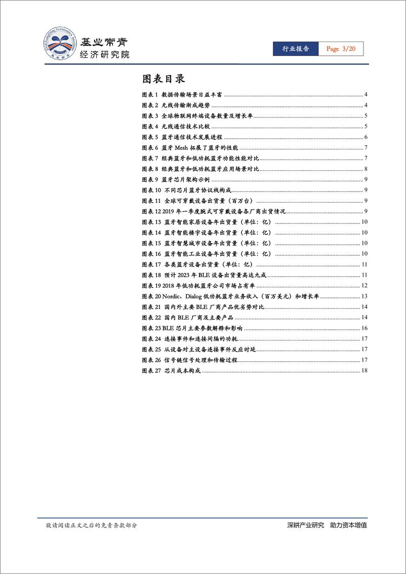 《半导体行业IC设计系列报告：低功耗蓝牙（BLE，物联网无线连接加快布局，低功耗蓝牙蓄势待发-20191122-基业常青经济研究院-20页》 - 第4页预览图