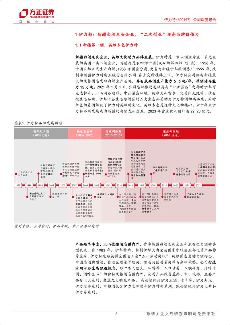 《伊力特(600197)公司深度报告：疆酒龙头尽显英雄本色，区位经济红利%2b多重改革下迎机遇-240423-方正证券-35页》 - 第5页预览图