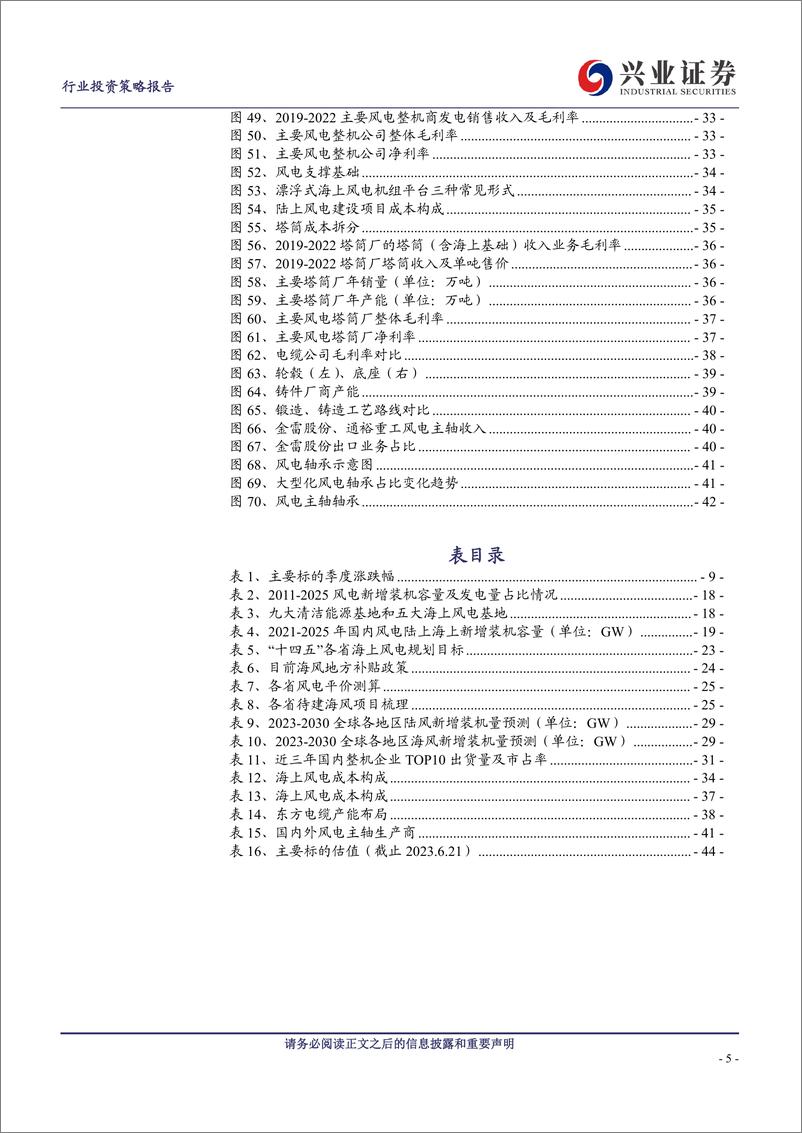 《风电行业2023年中期策略报告：行业景气度向好，看好未来风电“双海”共振-20230627-兴业证券-46页》 - 第6页预览图