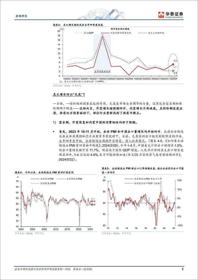 《宏观中期策略-2024下半年中国宏观展望：名义增长或将温和修复-240603-华泰证券-37页》 - 第6页预览图