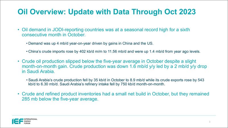 《IEF-月度石油和天然气数据审查【英文版】》 - 第3页预览图