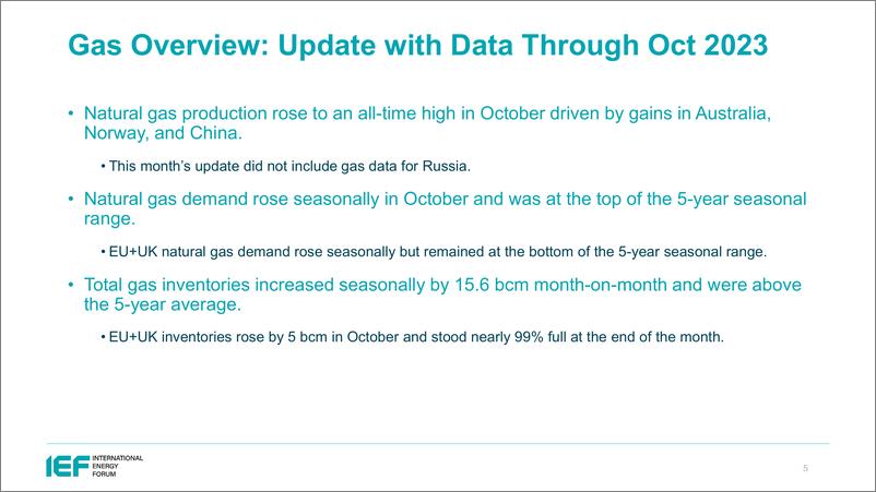 《IEF-月度石油和天然气数据审查【英文版】》 - 第5页预览图
