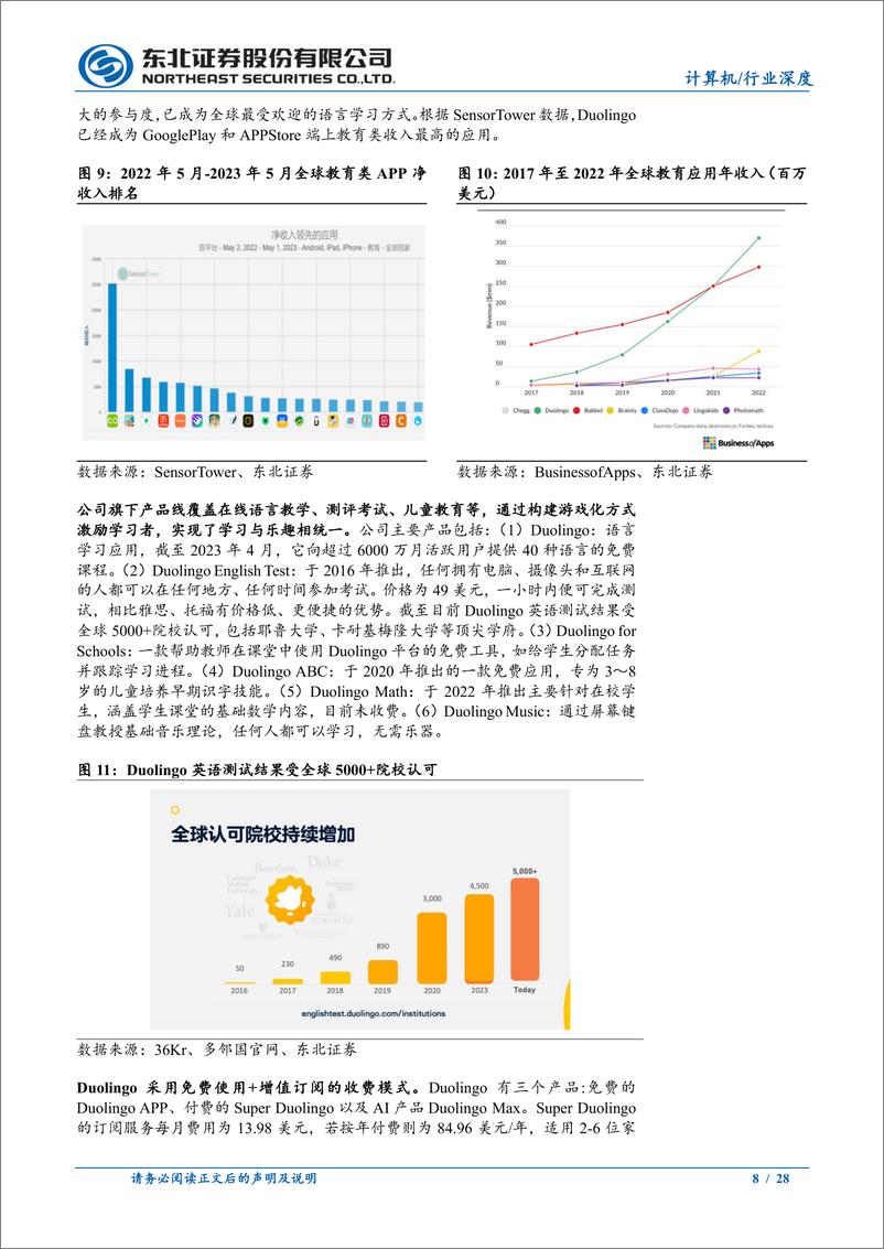 《计算机行业AI教育深度报告：AI教育长坡厚雪，应用百花齐放-240806-东北证券-28页》 - 第8页预览图