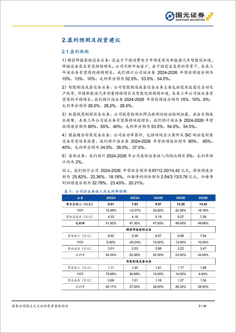 《快克智能(603203)公司首次覆盖报告：深耕精密焊接，积极布局半导体及新能源-241215-国元证券-11页》 - 第7页预览图