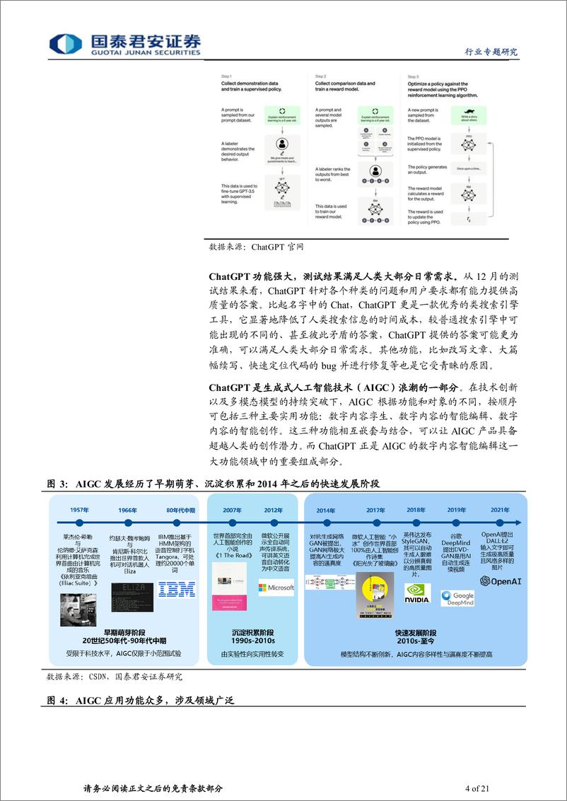 《计算机行业：生成式AI迎来拐点，ChatGPT商用落地-20230209-国泰君安-21页》 - 第5页预览图