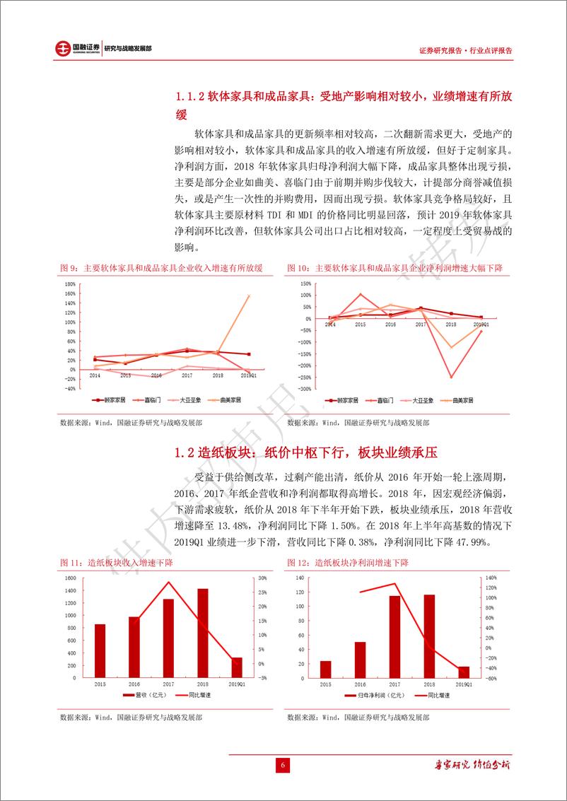 《轻工行业2018年报及2019年一季报点评：业绩增速放缓，关注细分行业龙头竞争优势-20190531-国融证券-11页》 - 第7页预览图