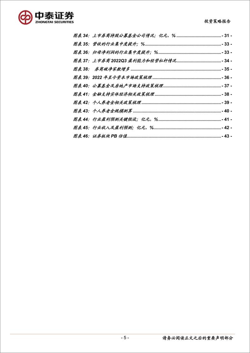 《证券行业23年投资策略：复苏进程中券商的投资机会-20221229-中泰证券-44页》 - 第6页预览图