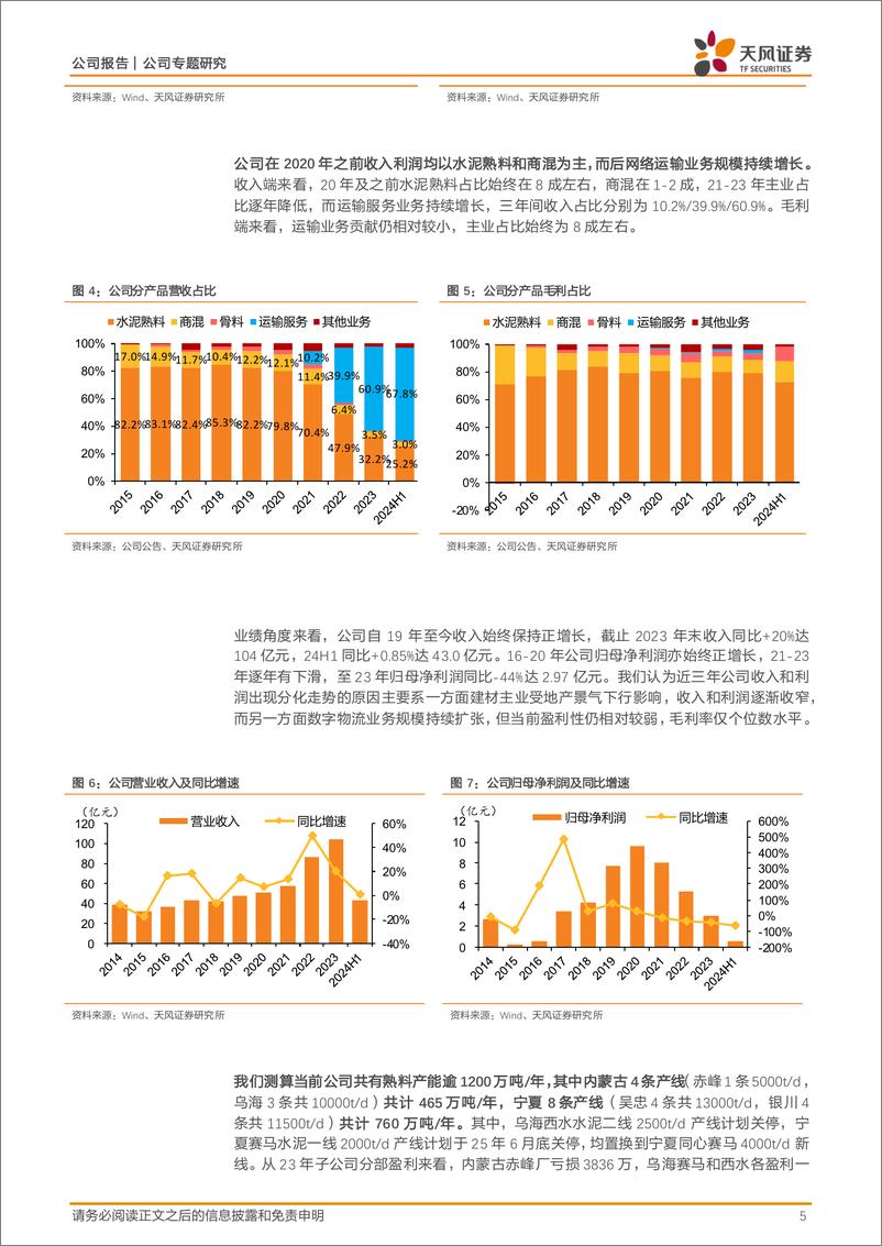 《宁夏建材(600449)强国资背景护航发展，数字物流业务成长可期-240908-天风证券-19页》 - 第5页预览图