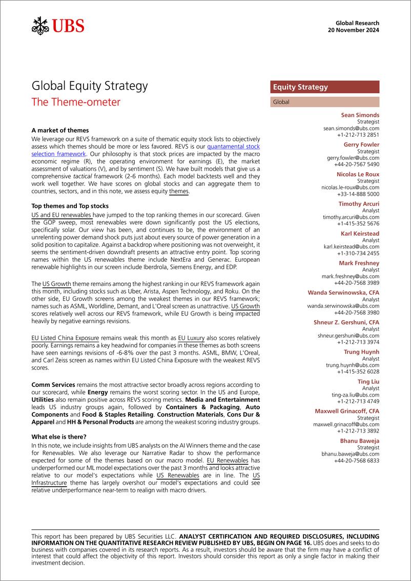 《UBS Equities-Global Equity Strategy _The Theme-ometer_ Simonds-111711443》 - 第1页预览图