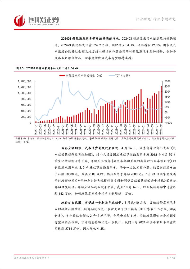 《汽车行业2024Q3基金持仓分析：重仓比例显著提升，进一步超配汽车-241103-国联证券-15页》 - 第7页预览图