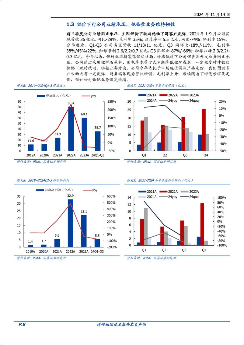 《中矿资源(002738)地勘服务起家，冉冉升起的多金属矿产新星-241114-国盛证券-14页》 - 第8页预览图