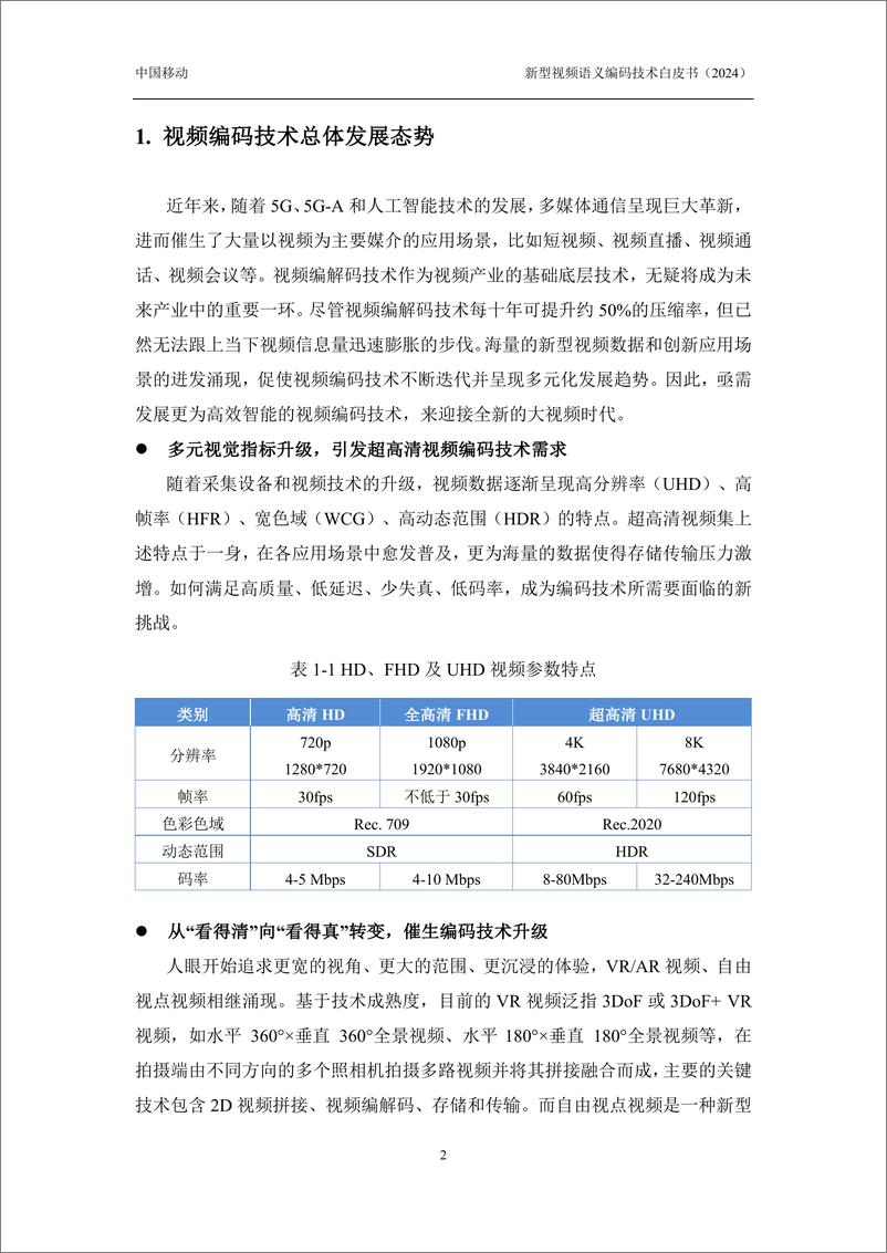 《新型视频语义编码技术白皮书_2024年_》 - 第5页预览图