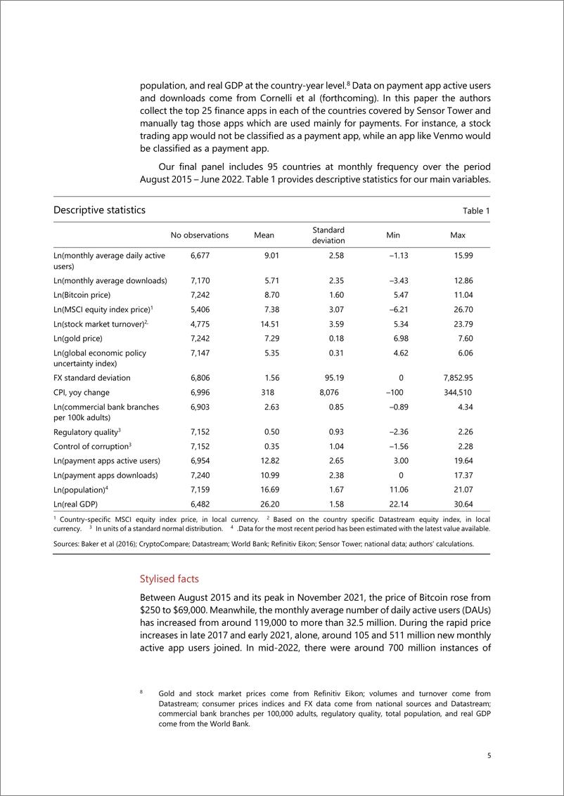 《国际清算银行-加密交易和比特币价格：来自新零售采用数据库的证据（英）-2022.11-28页》 - 第8页预览图