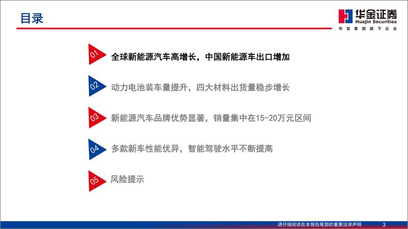 《华金证券-新能源汽车深度报告：中国新能源汽车开拓海外市场，主流车型占比提升》 - 第3页预览图