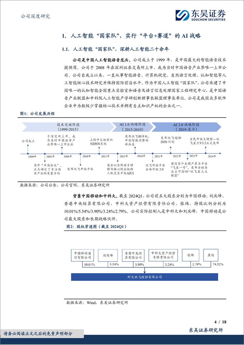 《东吴证券-科大讯飞-002230-人工智能“国家队”，“1＋N”实现模型赋能》 - 第4页预览图