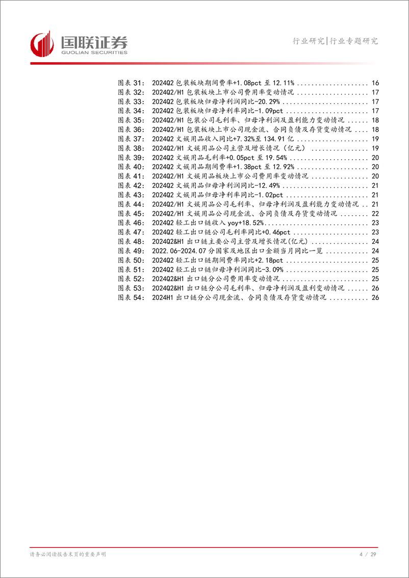 《轻工制造行业2024Q2轻工板块财报综述：逆风彰显龙头韧性，聚焦行业份额集中-240908-国联证券-30页》 - 第5页预览图