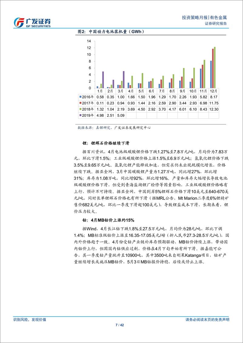 《有色金属行业月度观察：磁材跑赢行业，五月变化增多-20190505-广发证券-42页》 - 第8页预览图