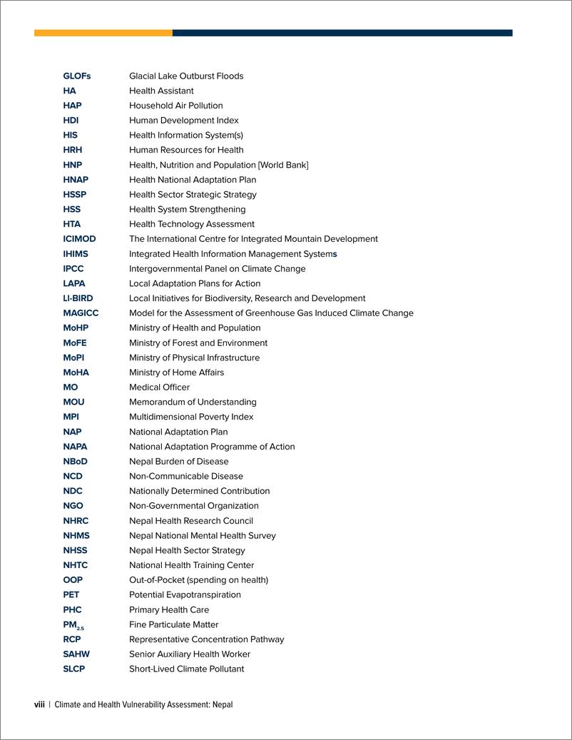 《世界银行-尼泊尔-气候和健康脆弱性评估（英）-2024-88页》 - 第8页预览图