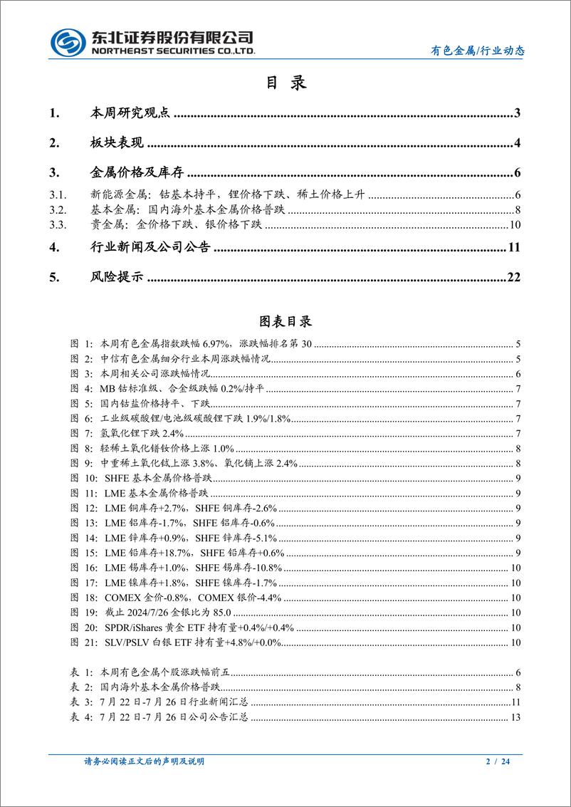 《有色金属行业动态报告：近期金铜市场在演绎什么？-240728-东北证券-24页》 - 第2页预览图