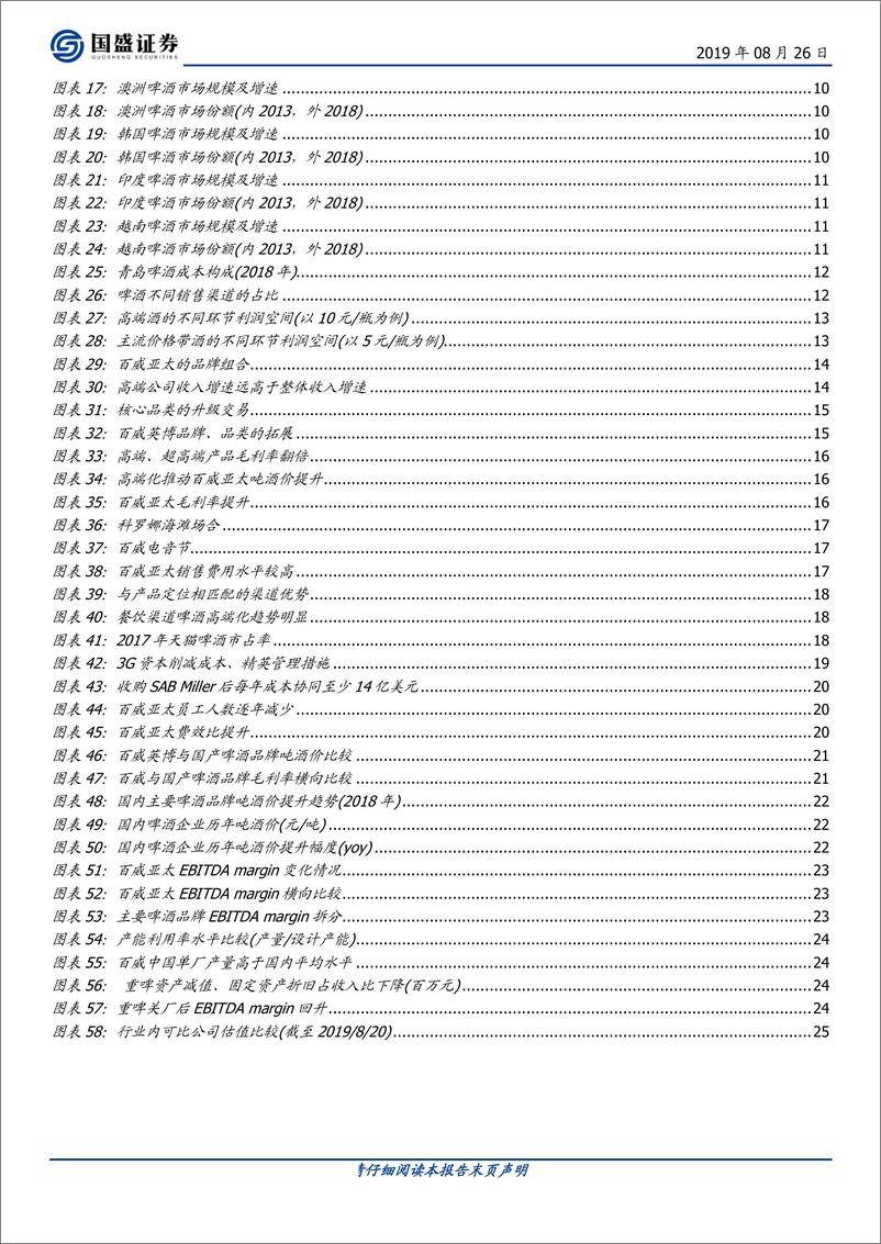 《食品饮料行业：对标百威亚太，我国啤酒行业的进阶之路-20190826-国盛证券-26页》 - 第4页预览图