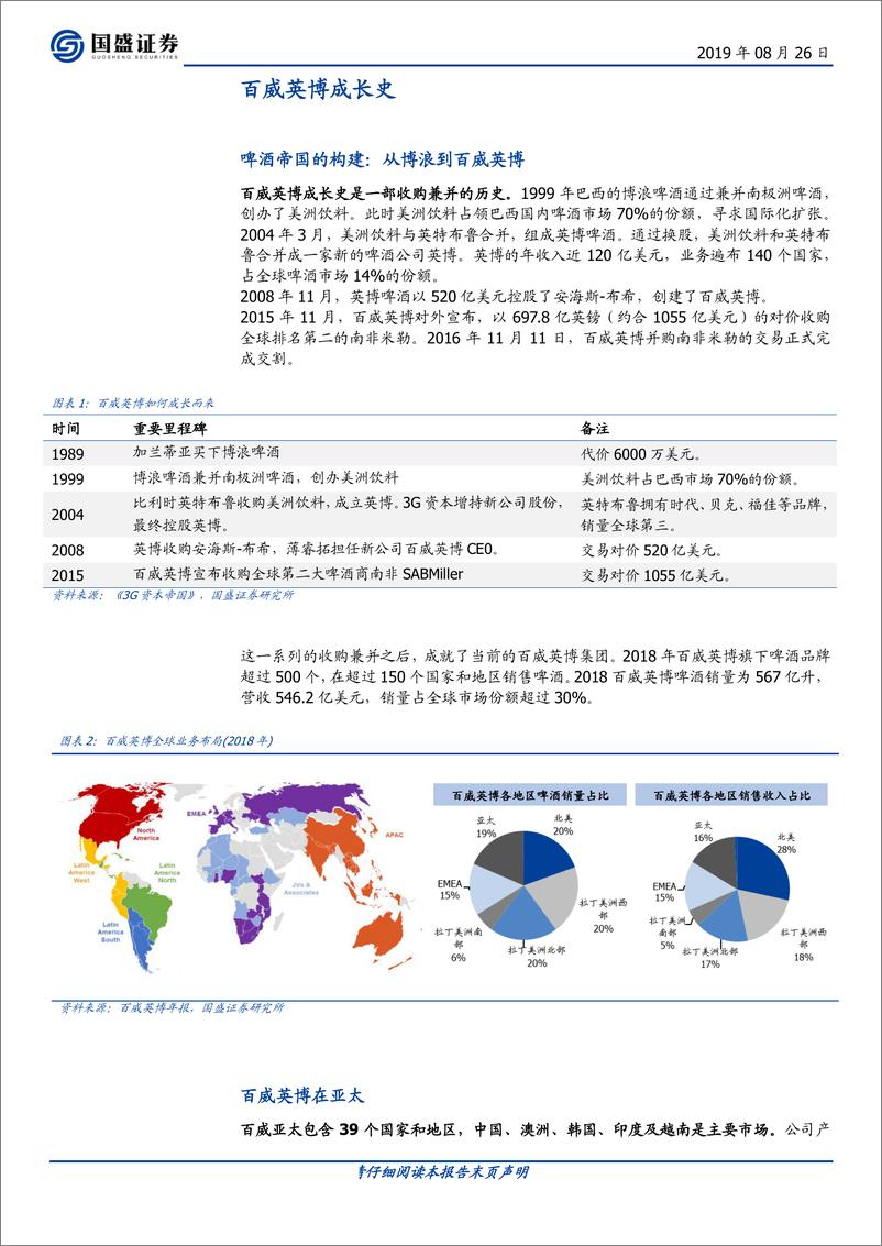 《食品饮料行业：对标百威亚太，我国啤酒行业的进阶之路-20190826-国盛证券-26页》 - 第5页预览图