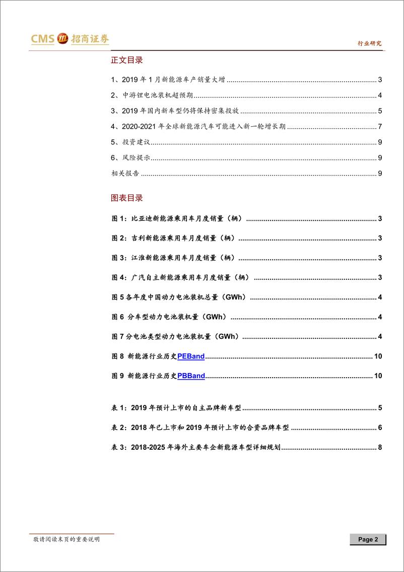 《新能源行业动力电池与电气系统系列报告之（二十五）：新能源车1月产销大增，中游Q1有望保持较高景气-20190214-招商证券-11页》 - 第3页预览图