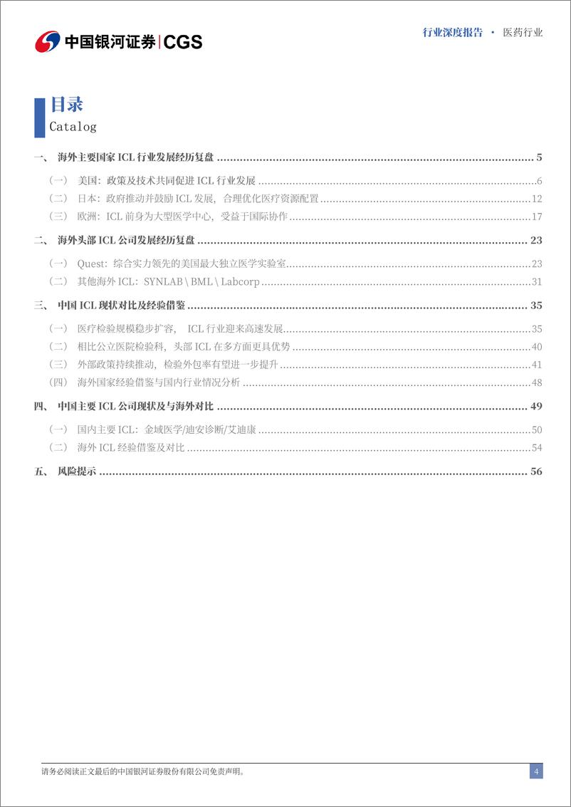 《中国银河-医药行业行业深度报告_从海外ICL发展看国内ICL机会-ICL_紧随医改_路径合宜》 - 第4页预览图