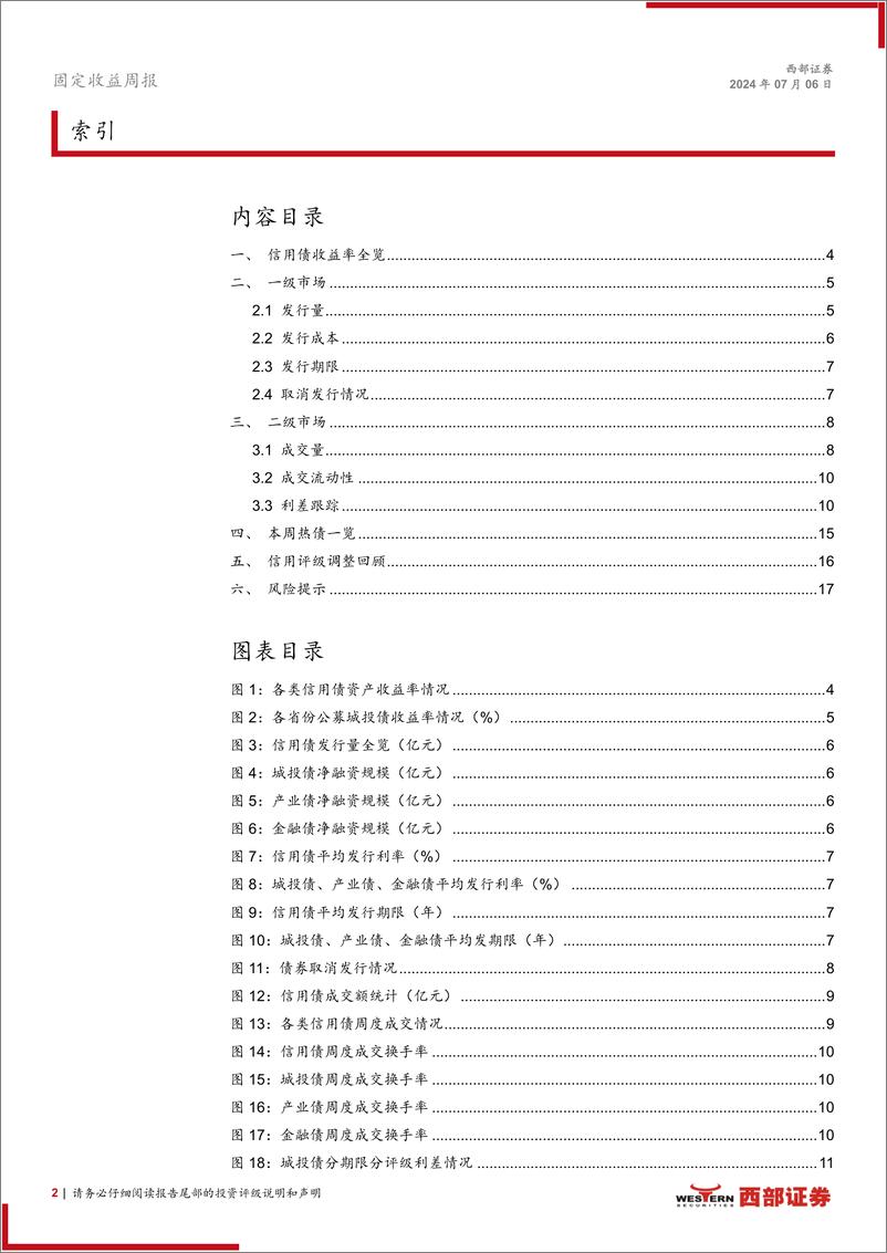 《信用：信用债交易热度降温-240706-西部证券-18页》 - 第2页预览图