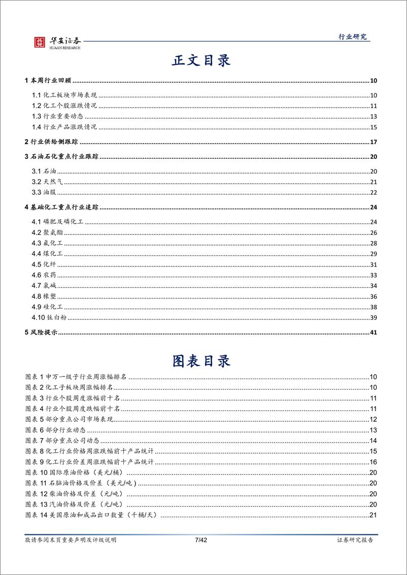 基础化工行业周报：三部门印发《工业领域碳达峰实施方案》，磷肥、化纤价差持续修PassworRemoved - 第7页预览图