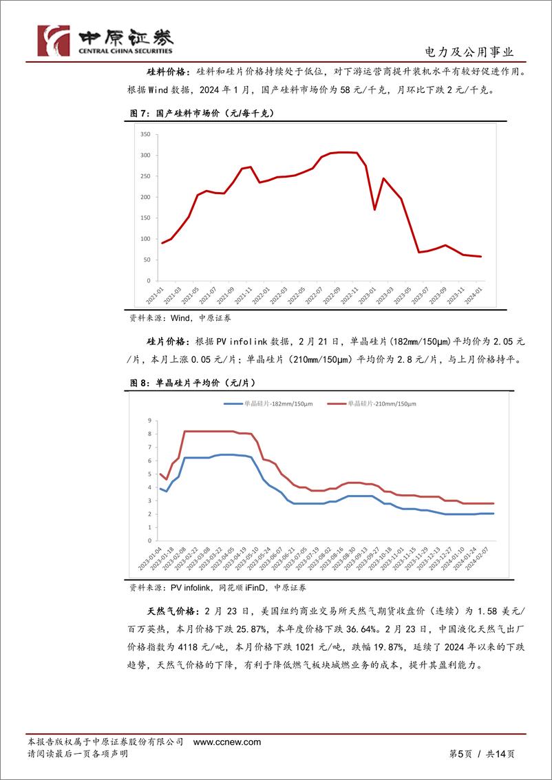 《电力及公用事业行业月报：火电盈利修复，华能水电布局开发澜沧江上游水能资源-20240228-中原证券-14页》 - 第5页预览图