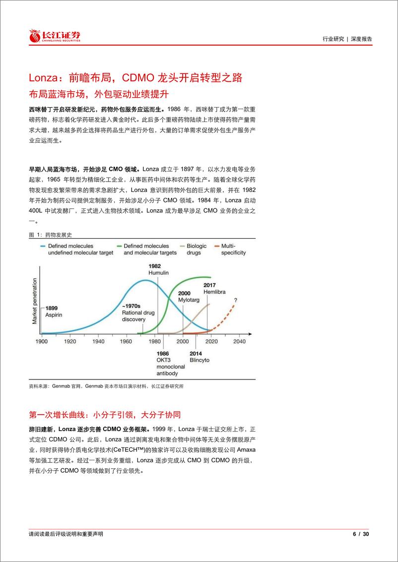 《生物科技行业长江消费比较研究系列：从Lonza和药明生物看国内外生物药CDMO的异同》 - 第6页预览图