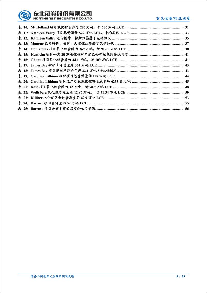 《有色金属行业海外锂矿企业2024Q2经营情况跟踪报告：海外锂矿2Q24库存大幅降低，售价环比回升-240822-东北证券-59页》 - 第5页预览图