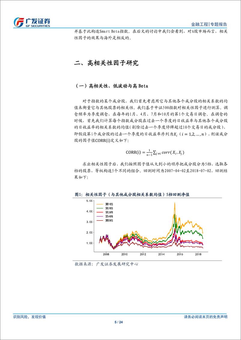 《广发证2018073产品创新专题报告系列之二十一：高相关性因子与其Smart+Beta指数构建》 - 第5页预览图