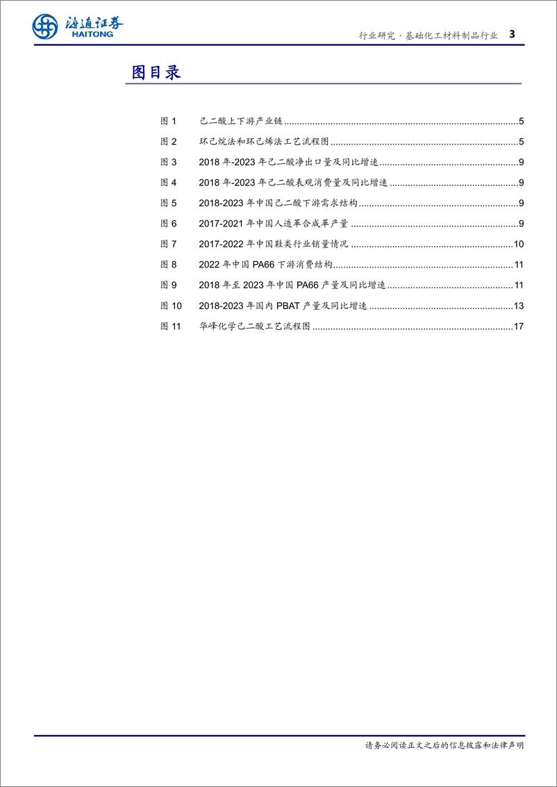 《基础化工材料制品行业深度报告：国内供需紧平衡，尼龙66带动己二酸需求增长-240326-海通证券-18页》 - 第3页预览图